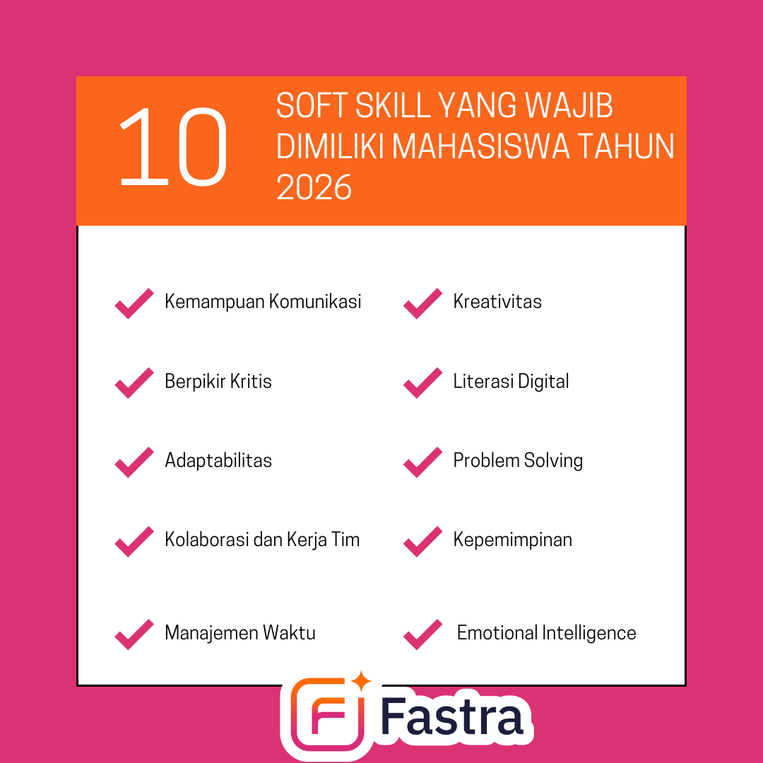 Soft Skill yang wajib Dimiliki Mahasiswa Tahun 2026