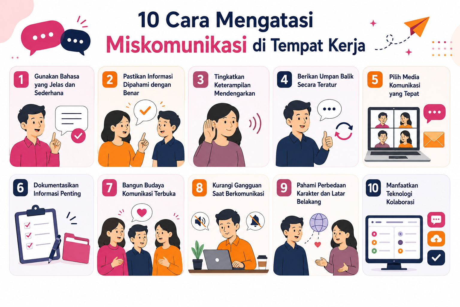 cara mengatasi miskomunikasi di tempat kerja