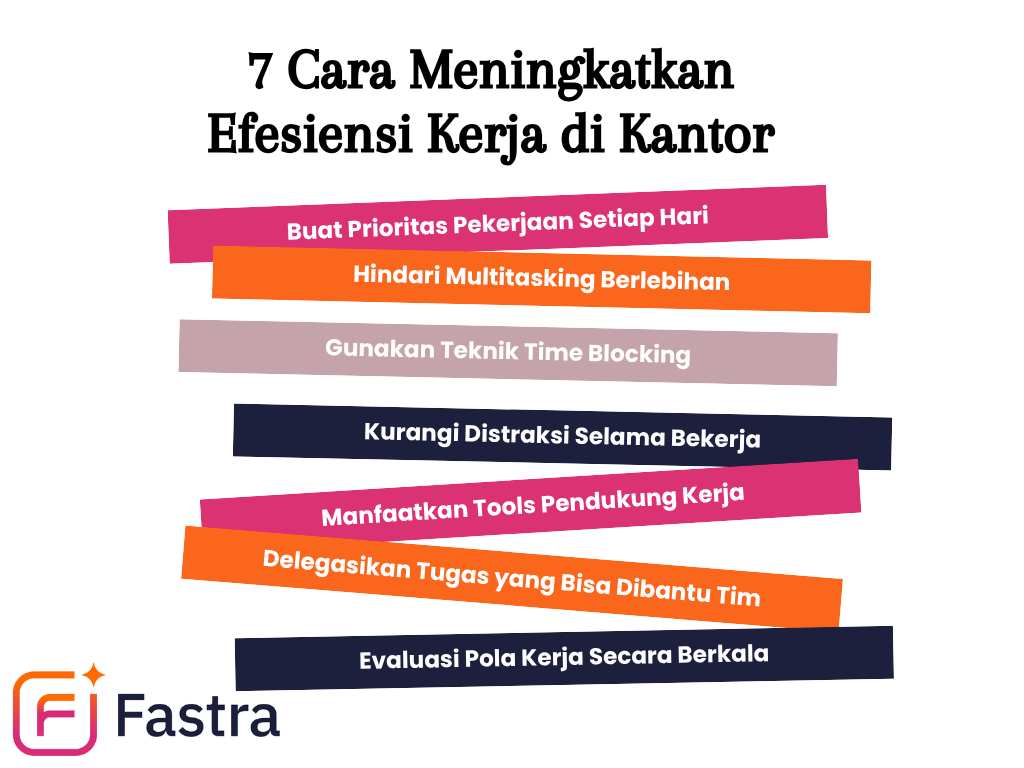 7 Cara Meningkatkan Efesiensi Kerja di Kantor